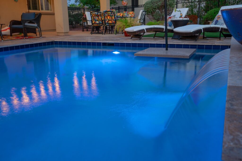 Blue Square Pool Lights