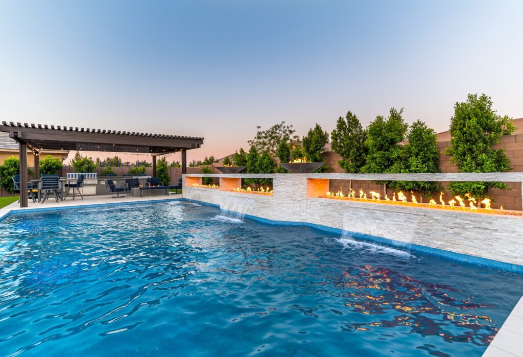 modern pool with Eclipse drain and Abyss containment canister